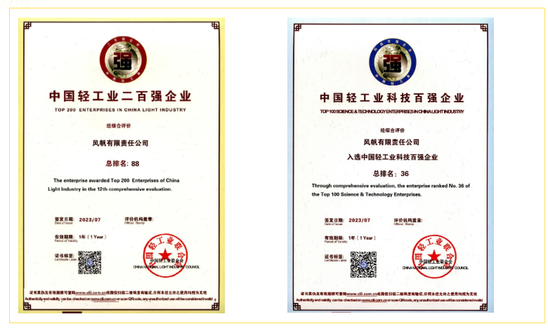 中船尊龙凯时人生就是搏再次入选中国轻工业百强企业